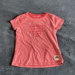 Roots Kids everyone loves a Canadian girl Graphic Tee size M, 7 - 8 years